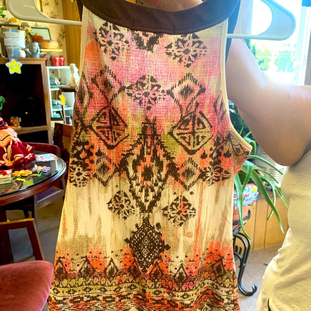 Large multicolored women’s dress shirt
